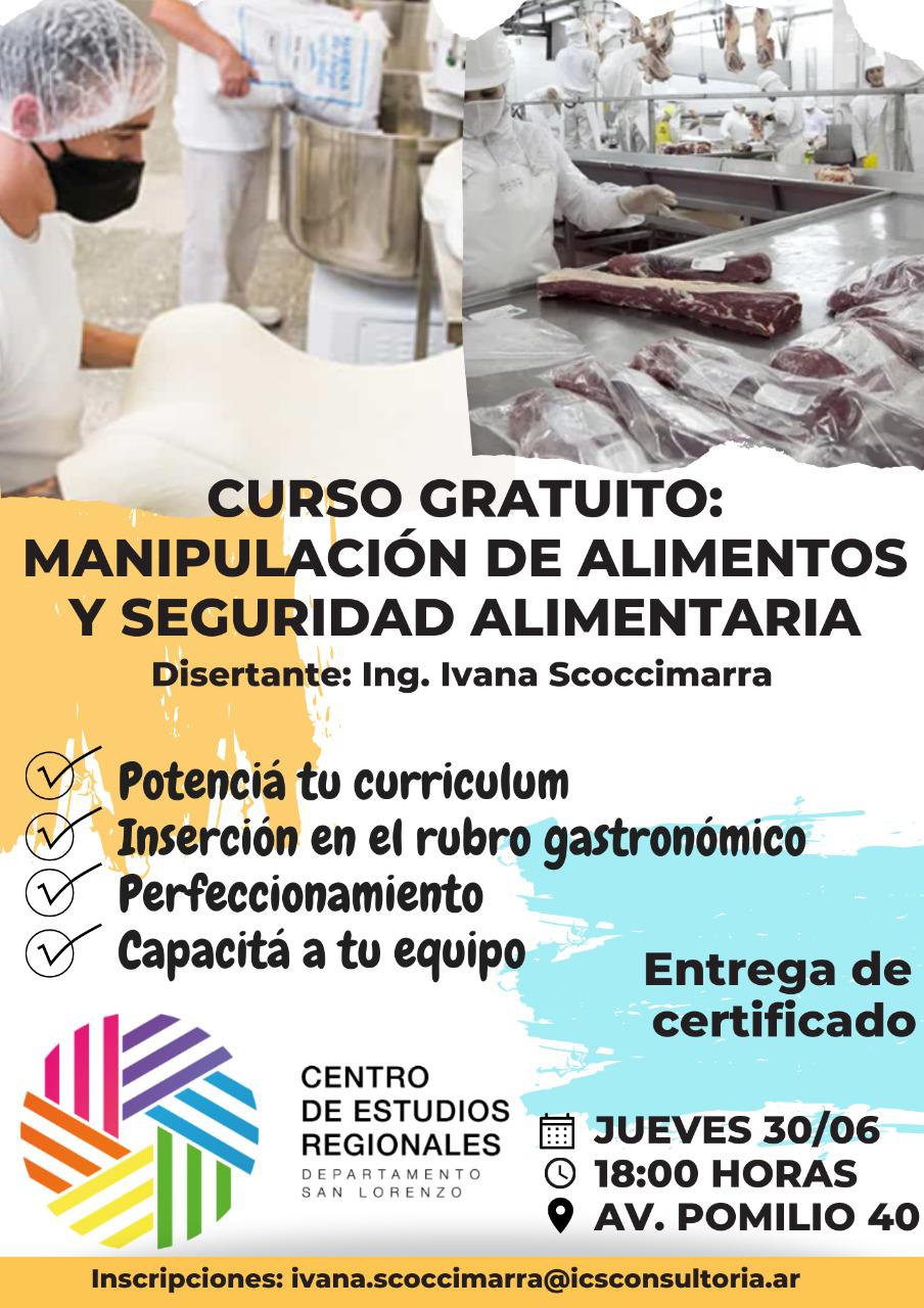 curso manipulación de alimentos