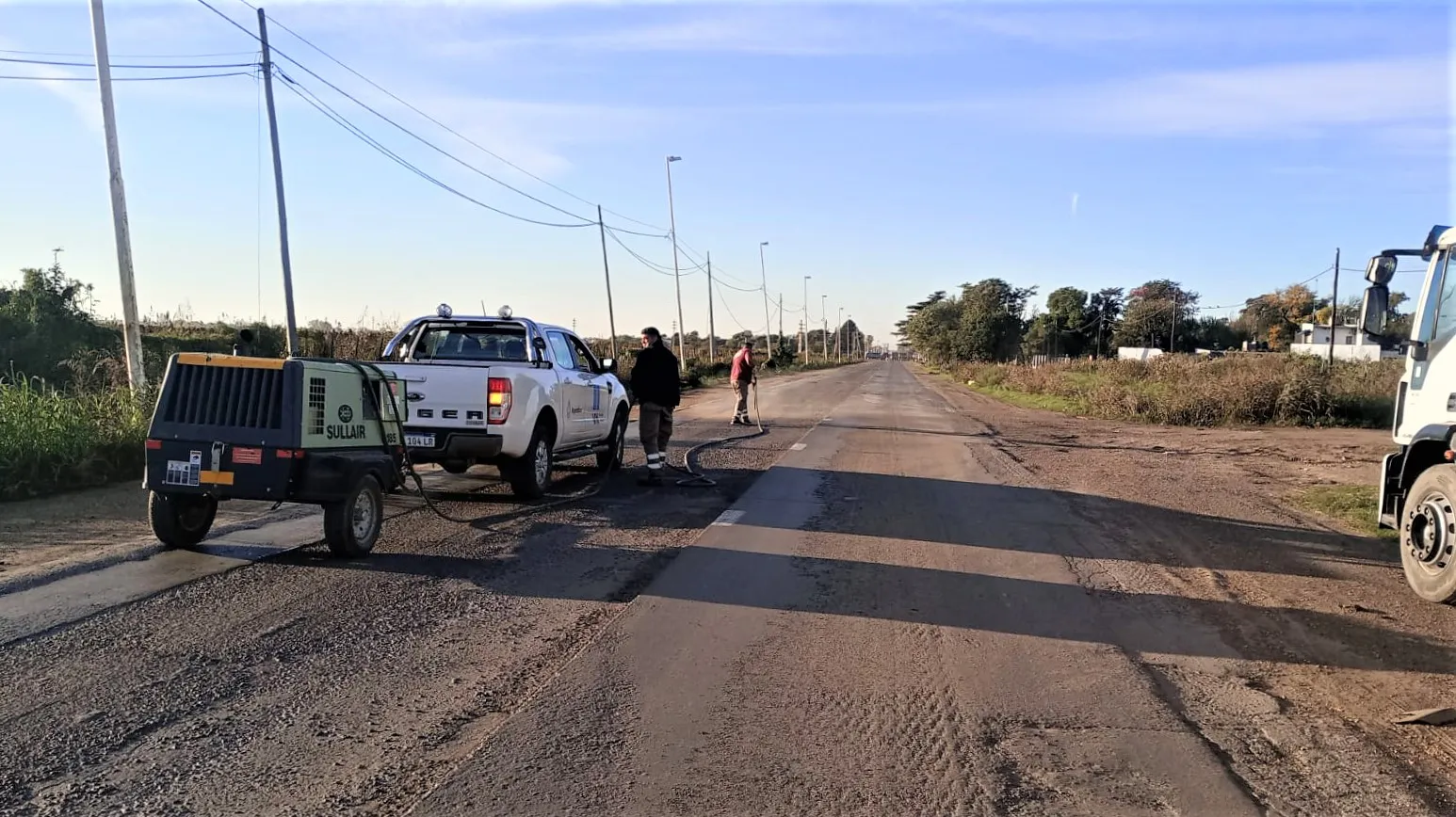 Puerto San Martín: Vialidad Nacional avanza con los arreglos de la Ruta 11