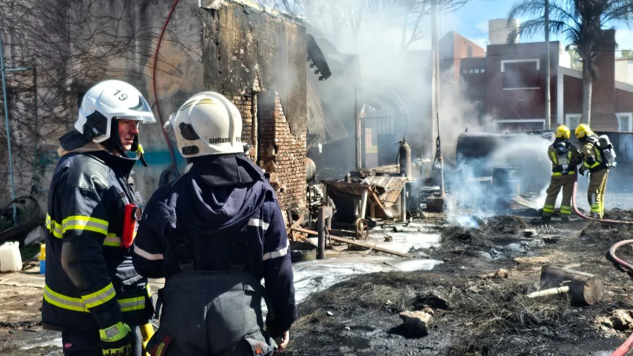 Incendio en Totoras