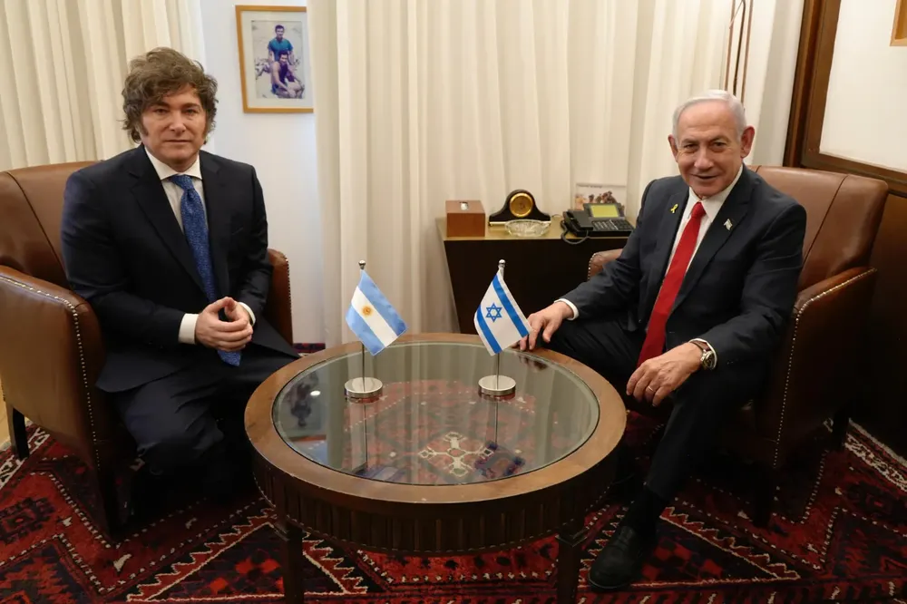 Javier Milei y Benjamin Netanyahu
