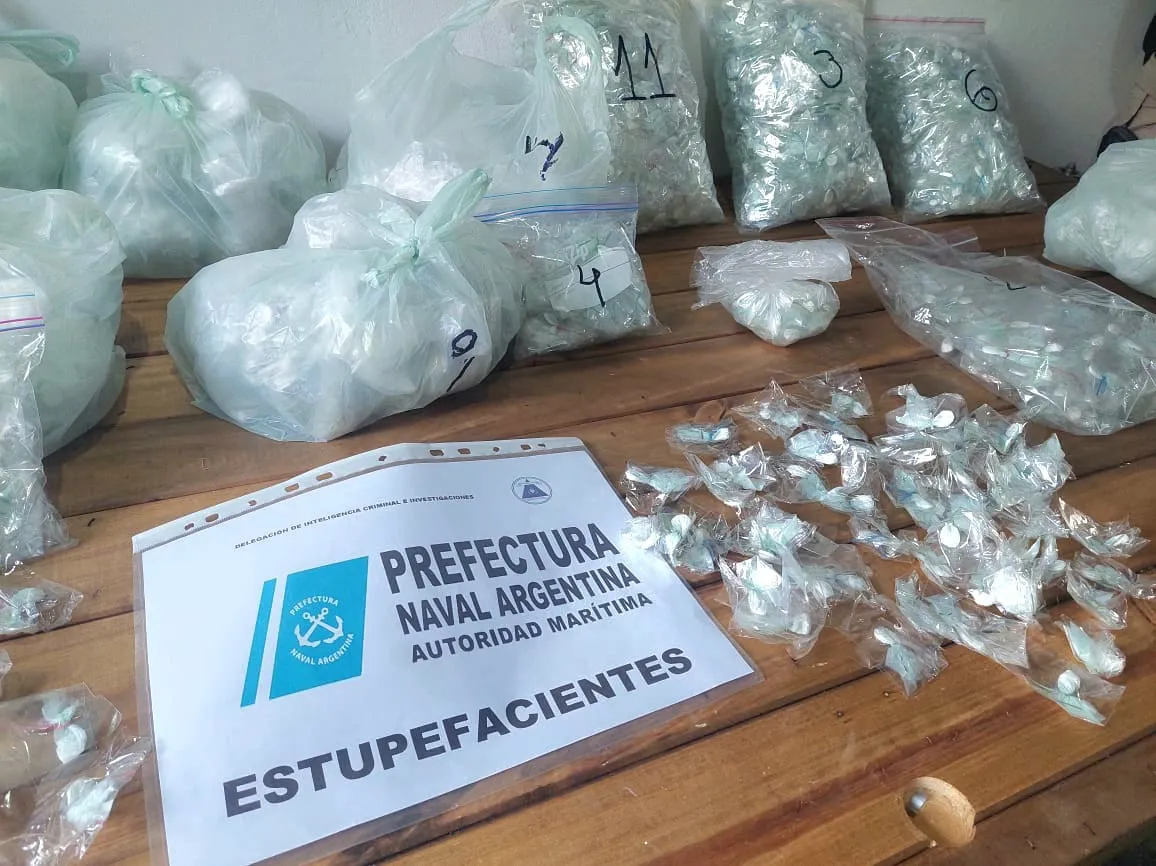 Estupefacientes hallados en un domicilio en Puerto Gral. San Martín