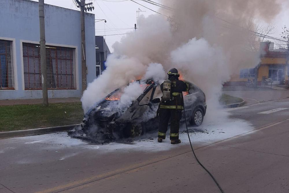 Incendio auto