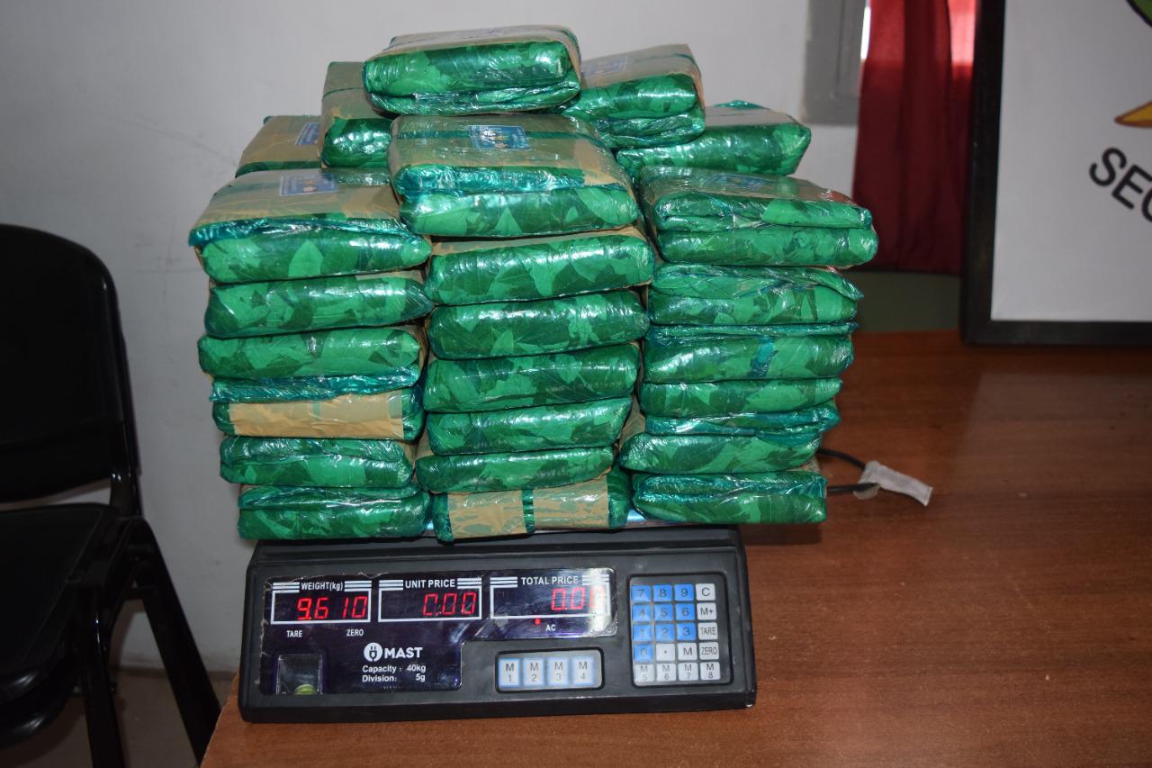 Secuestran más de 58 kilos de hojas de coca en un transporte de encomiendas (3)