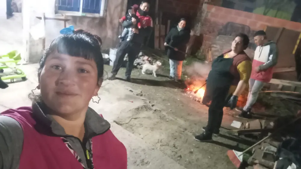 Más de 200 familias recibieron comida en barrio Norte