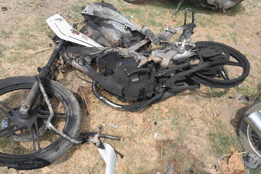 Incendio motocicleta