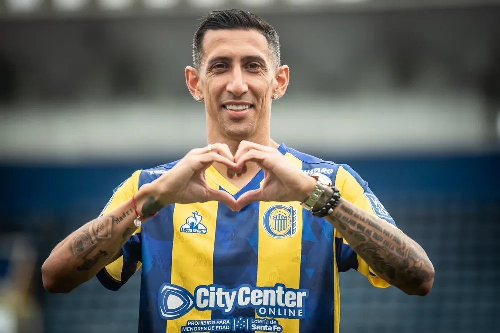 Ángel Di María fue presentado oficialmente en Rosario Central