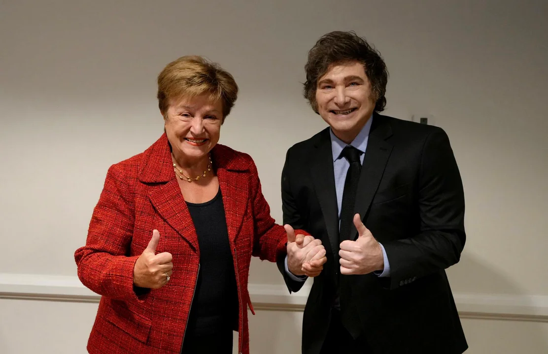 Milei y Kristalina Georgieva