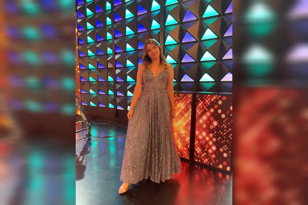 Francesca Tombolini en la Finalísima de Bienvenidos para Ganar