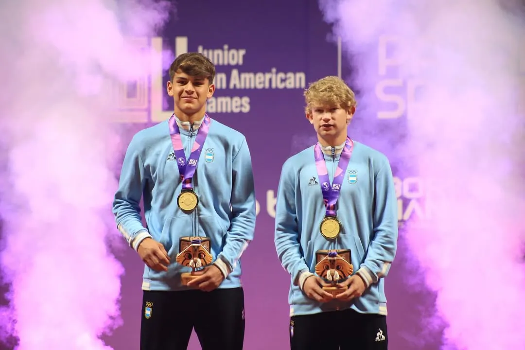 Dante Pagani e Ian Vertberger, Oro en Tenis-Dobles