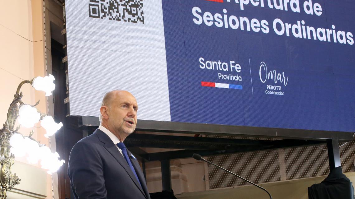 Omar Perotti inicio de sesiones