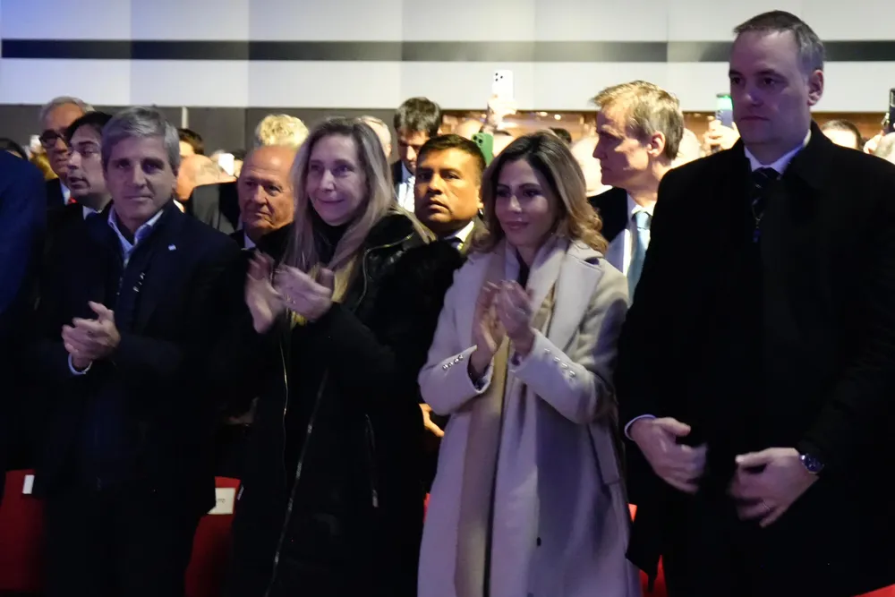 Luis Caputo, Karina Milei, Romina Diez y Manuel Adorni Luis Caputo, Karina Milei, Romina Diez y Manuel Adorni