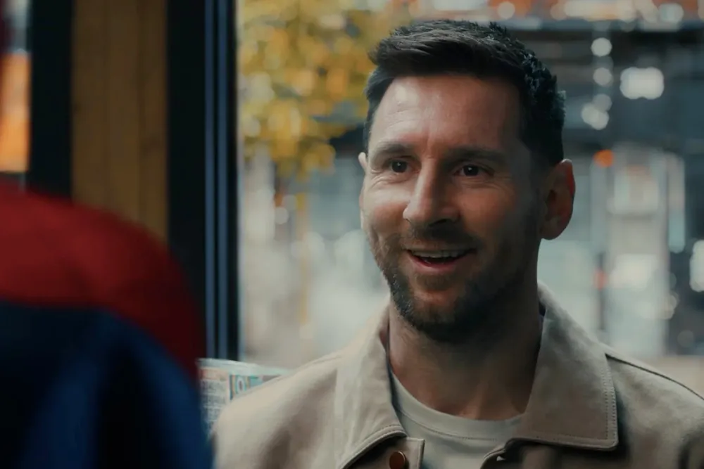 Lionel Messi apareció en SpiderMan