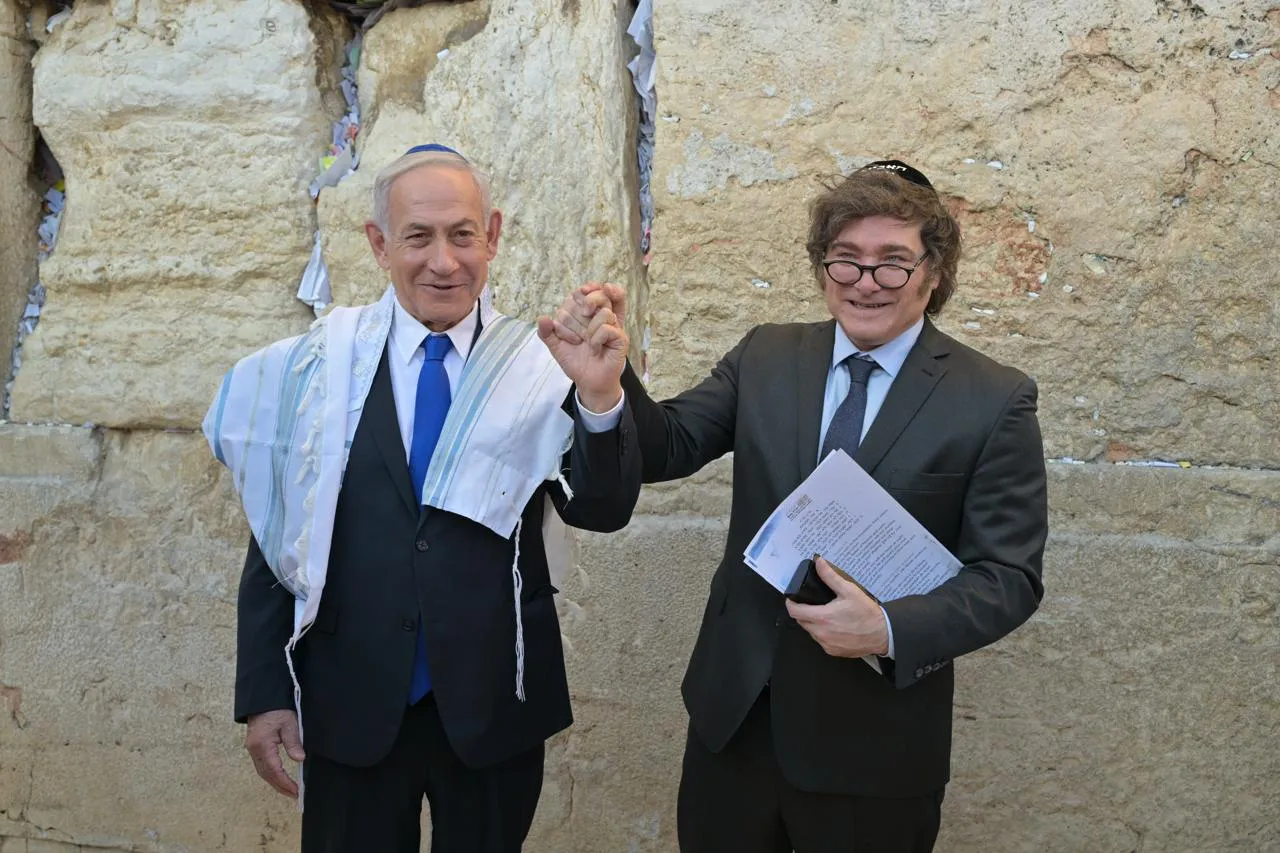 Javier Milei y Benjamin Netanyahu