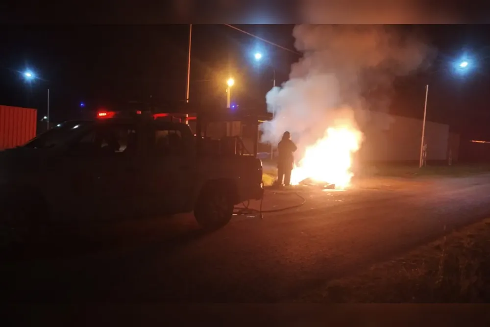 Contendores incendiados