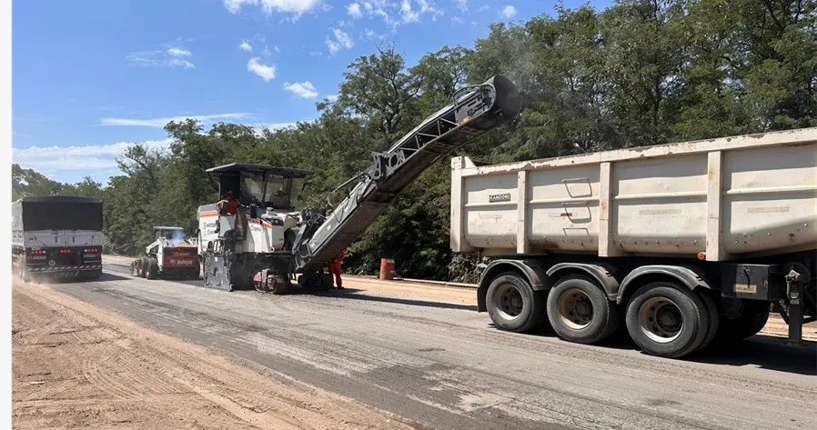 obra ruta 11 Timbues