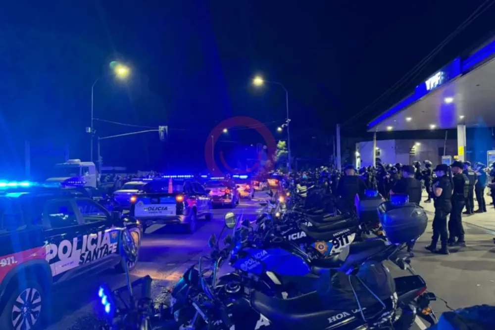 Protesta en la Jefatura de la Policía 