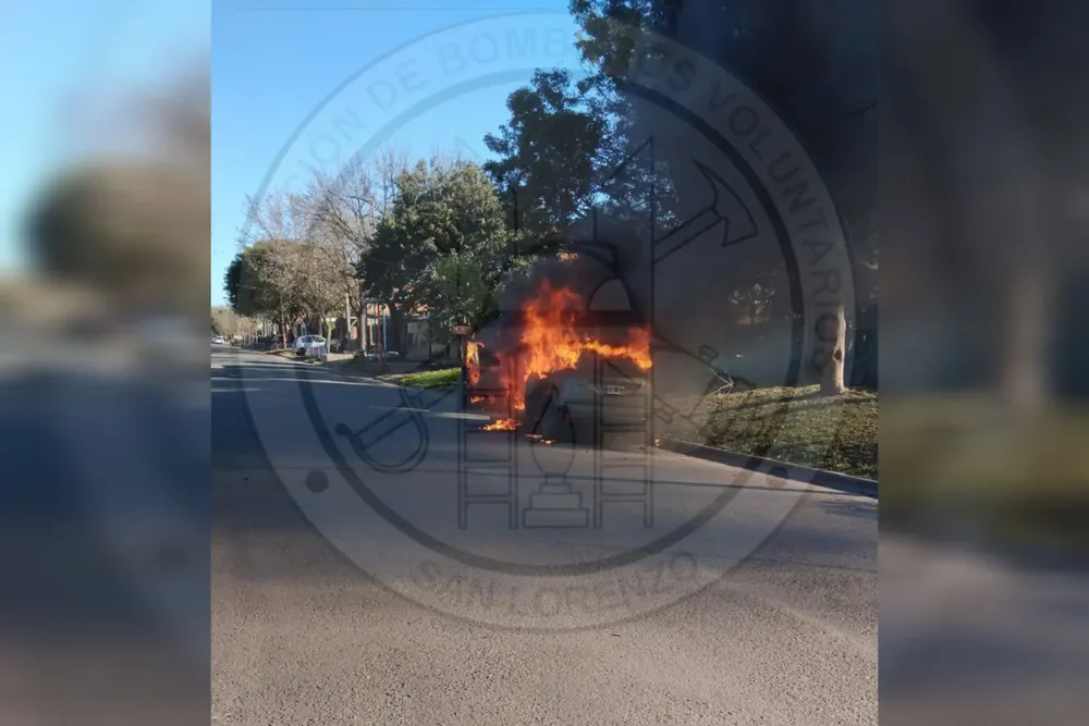 Incendio en Rivadavia y Rosario, Puerto San Martín 
