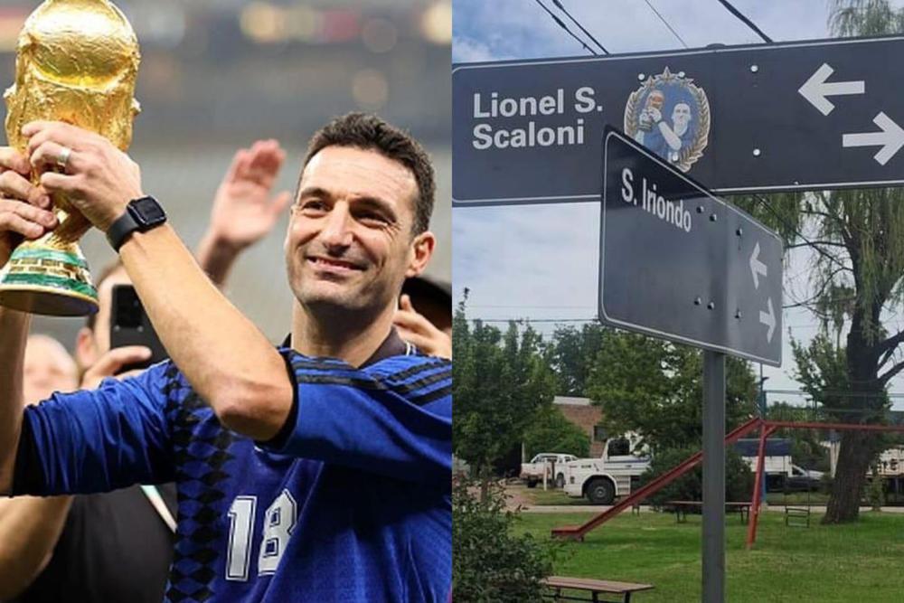 Scaloni tiene una calle con su nombre