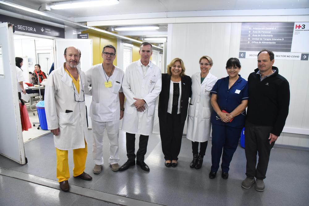 Martorano y médicos del Eva Perón