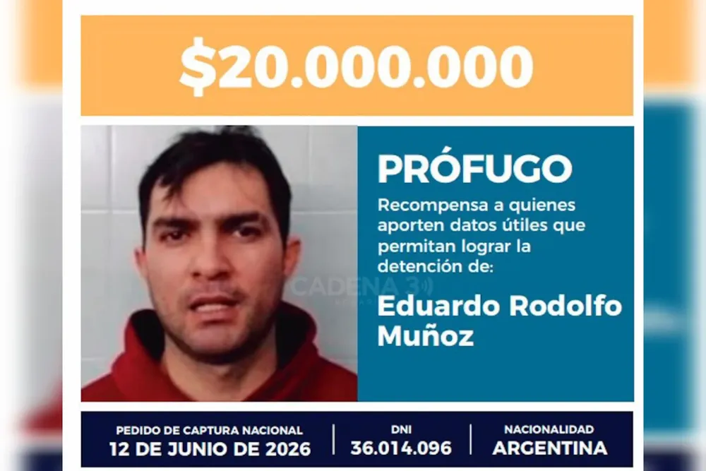 Prófugo Eduardo Rodolfo Muñoz crimen del agente federal en Rosario 