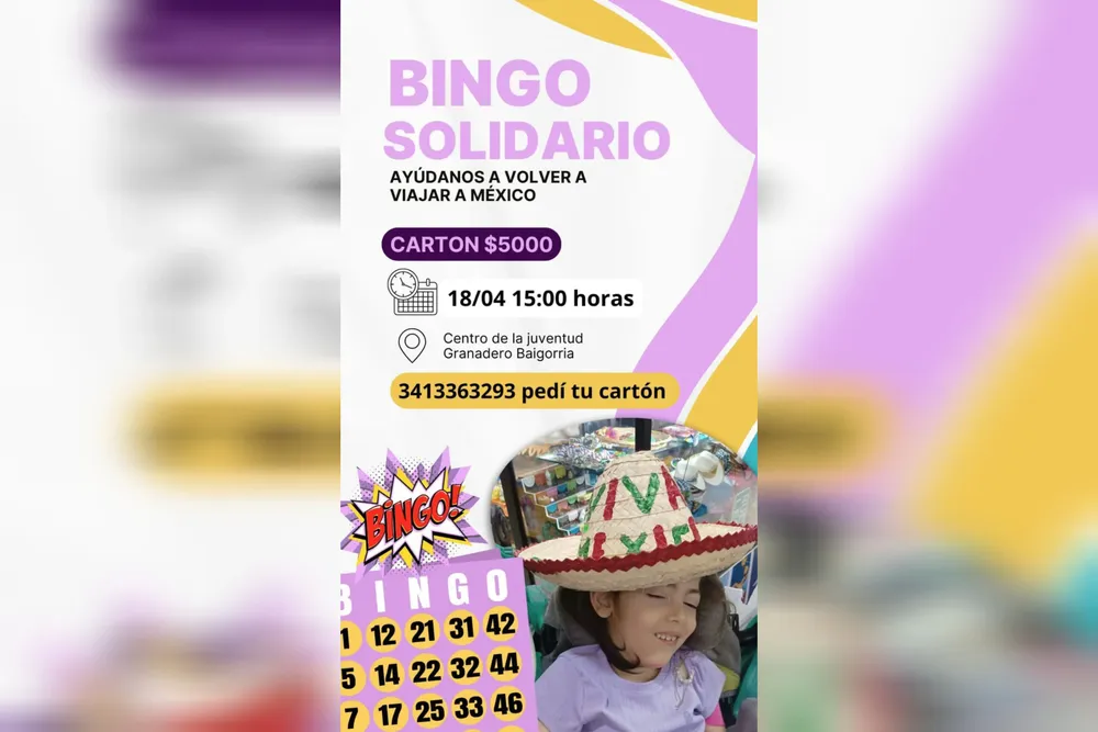 Bingo solidario a beneficio de Julia 