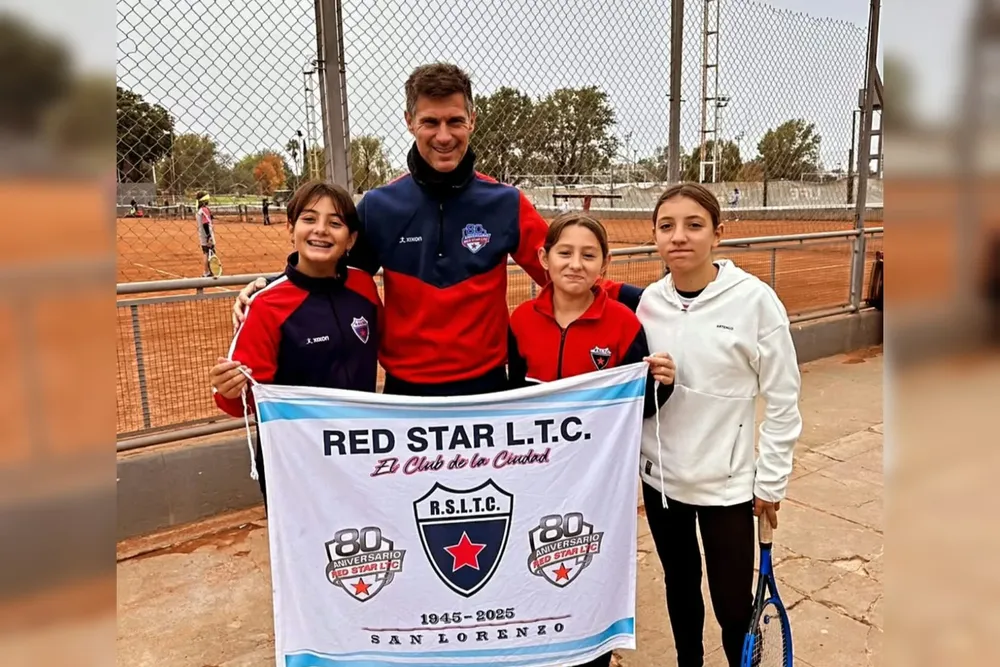 Las chicas de Red Star, campeonas de la Asociación Rosarina de Tenis