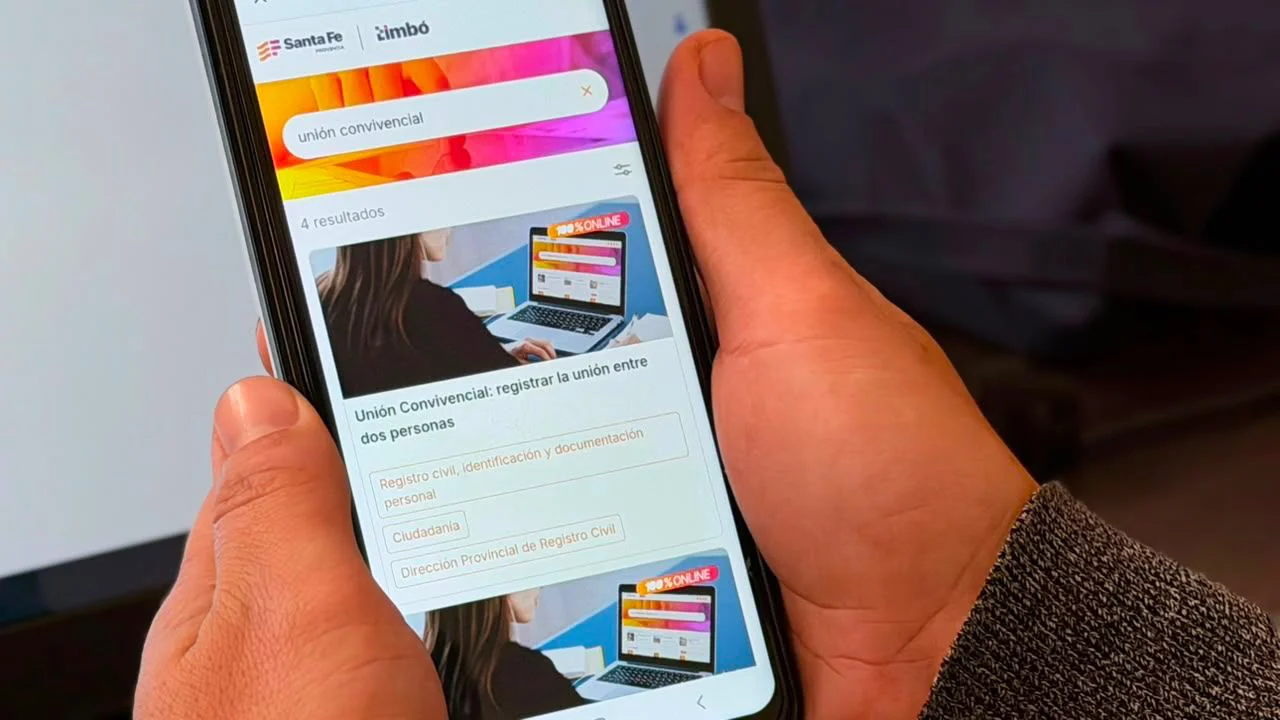 uniones convivenciales por la app Mi Santa Fe y la web oficial