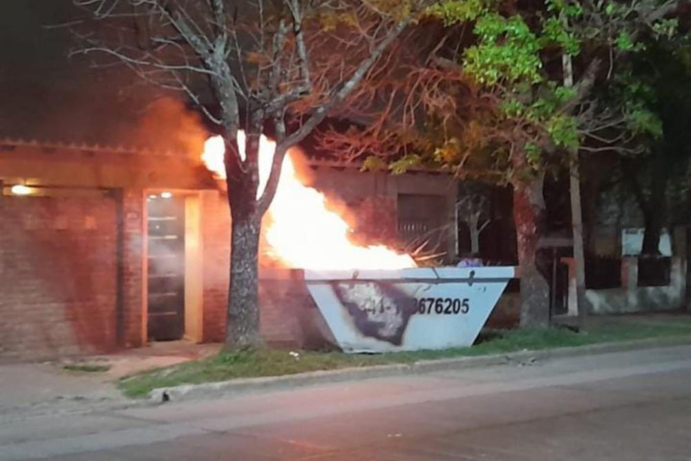 incendio volquete