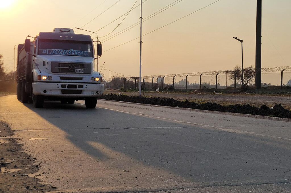 transito pesado San Lorenzo