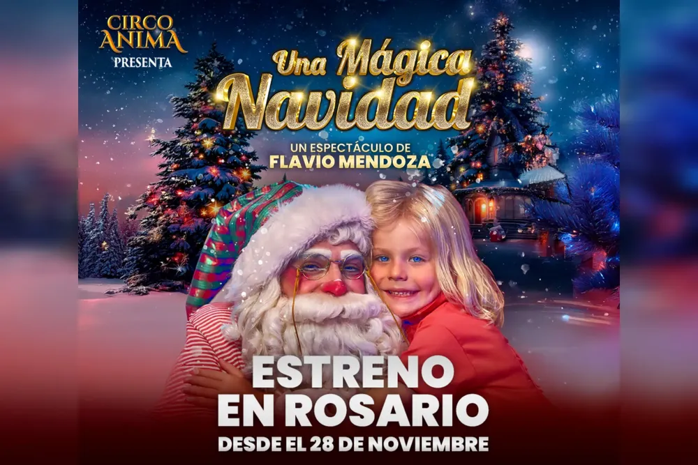 Flavio Mendoza presentó en Rosario su nuevo espectáculo “Una mágica Navidad”