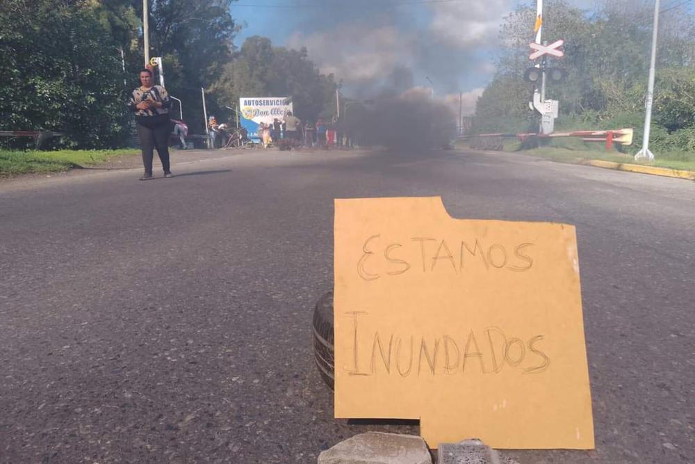 corte ruta 11 Bermúdez