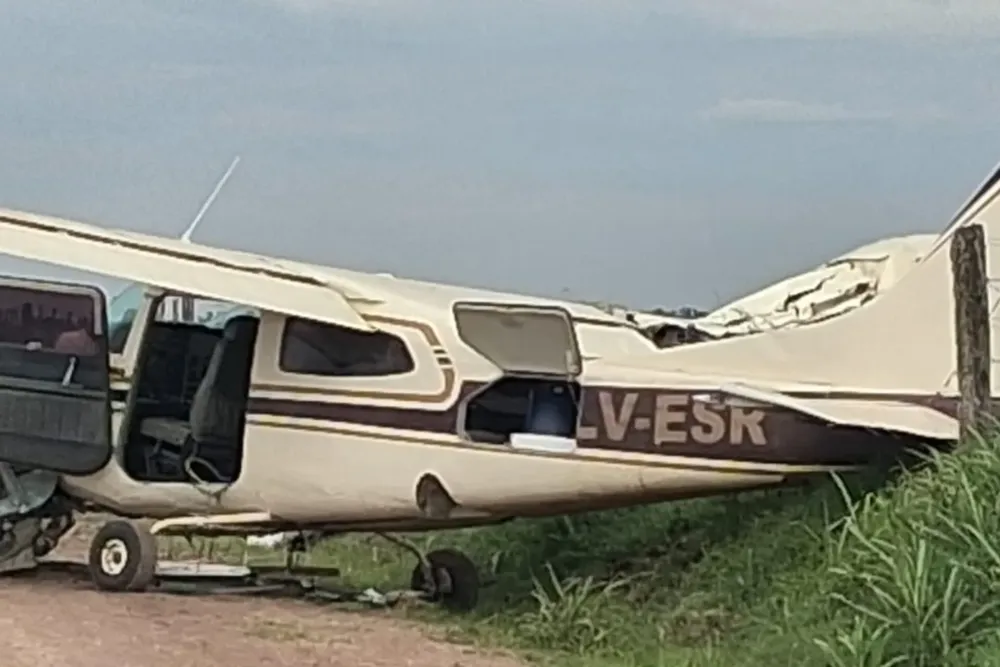 Avioneta hallada en Arequito
