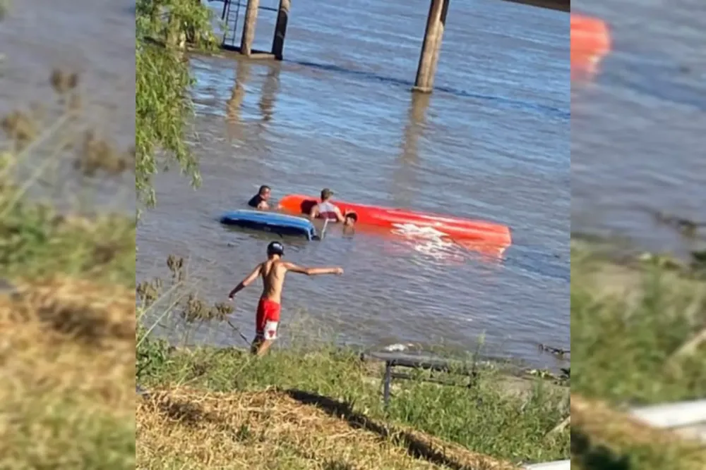 cayó chat al rio paraná