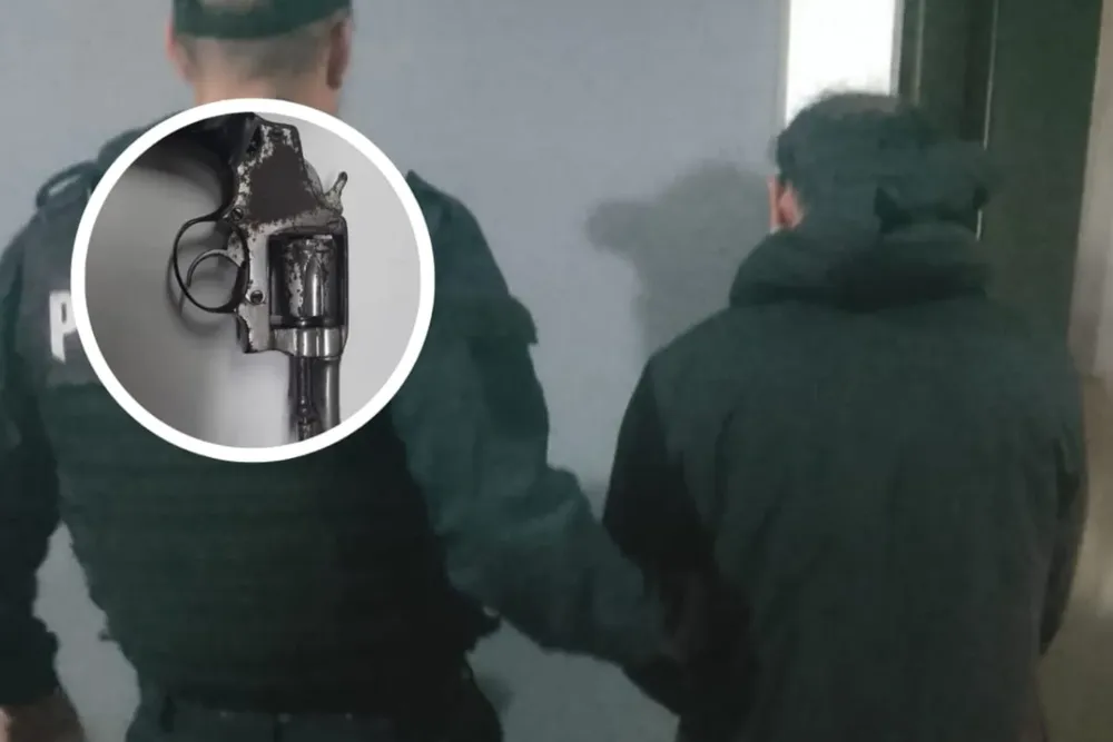 detenido roldán revolver