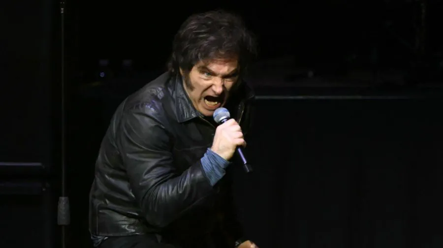 Javier Milei en el Movistar Arena