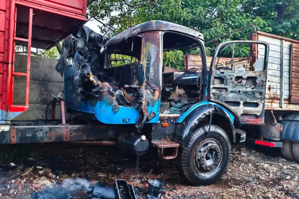 Incendio camión