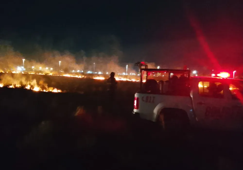 incendio de pastizales
