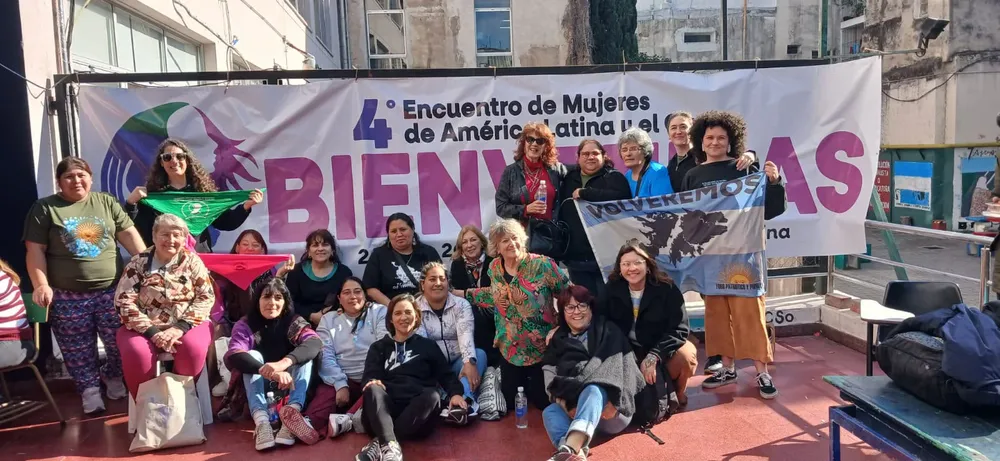 Clara Suárez participó del IV Encuentro de Mujeres