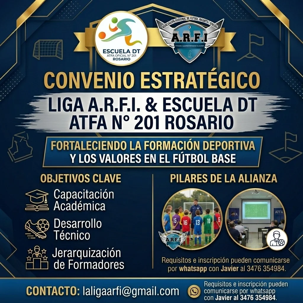 Liga ARFI y ATFA Escuela 201 Rosario convenio