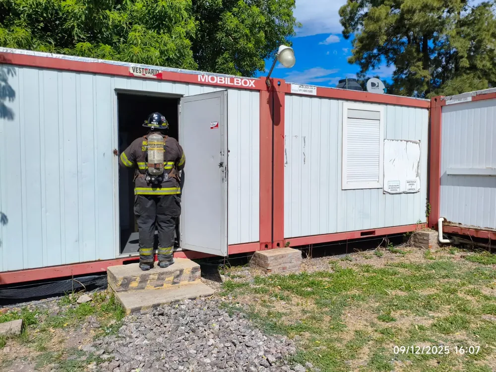 Incendio en un vestuario de NCA
