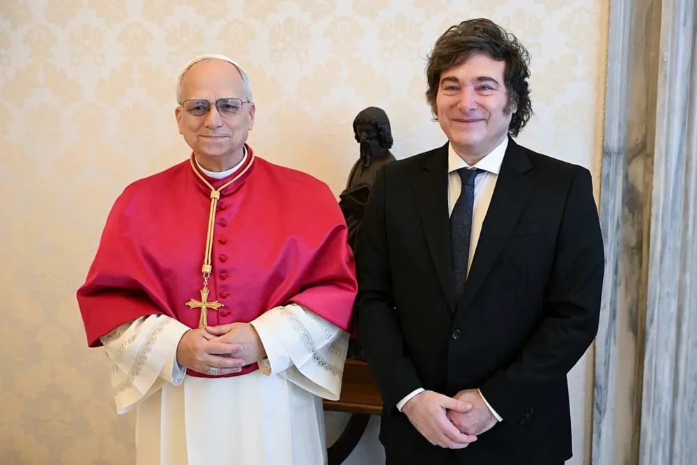 Javier Milei y el papa León XIV