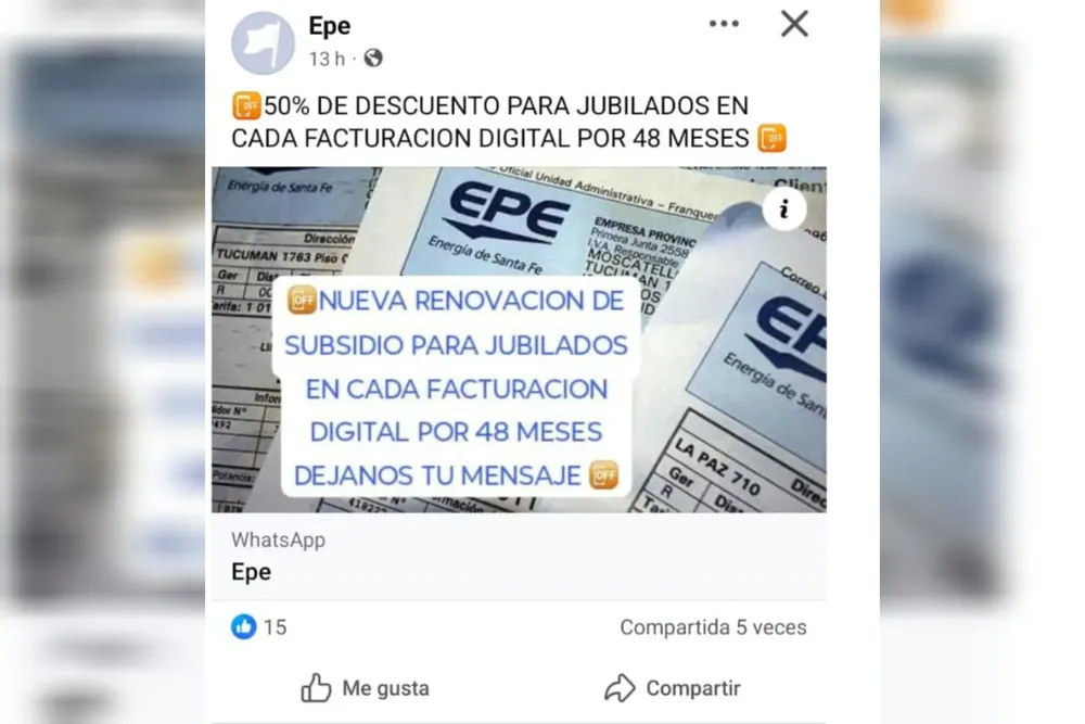 EPE denuncia estafas 