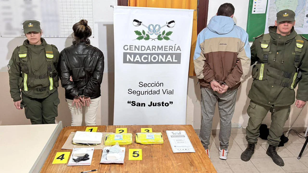 3,335 kg cocaína San justo Sant Fe0