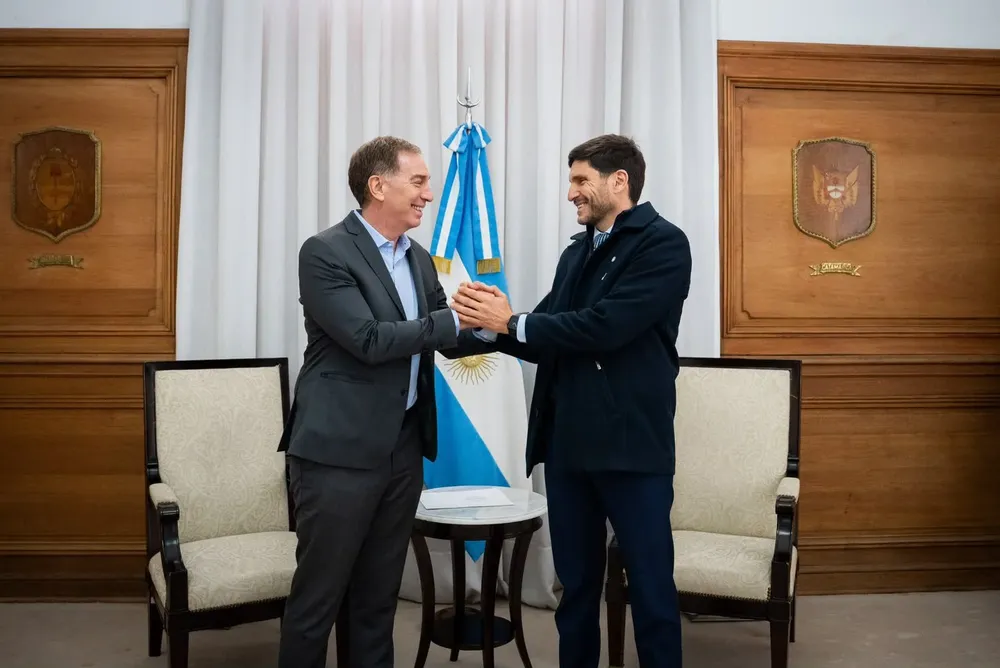 Diego Santilli y Maximiliano Pullaro 