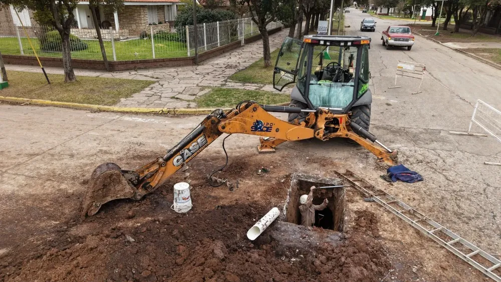 San Jerónimo Sud alcanzó el 90 % de la red cloacal