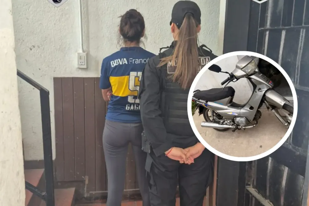 detenida moto robada