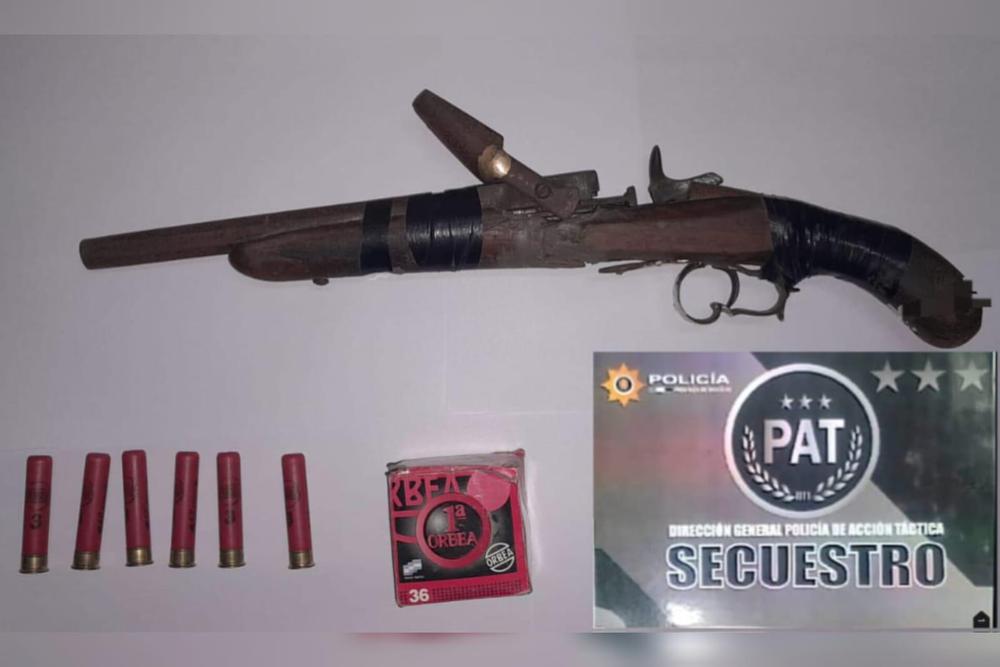 secuestro arma de fuego