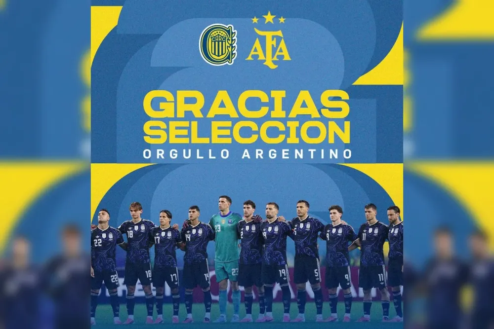 Agradecimiento de Rosario Central a la Selección Argentina 