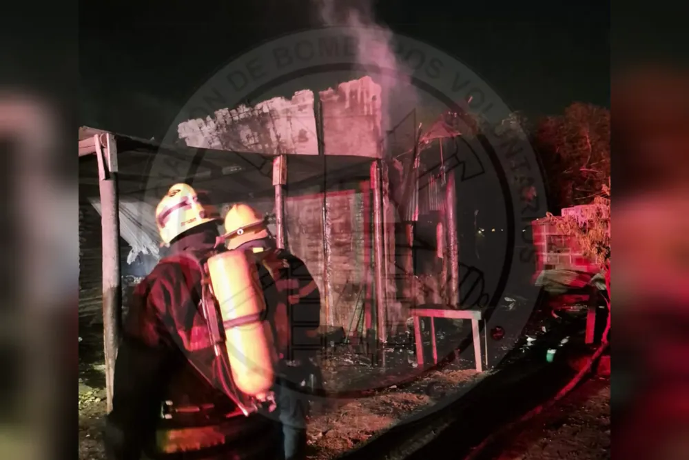 Incendio de casilla acceso norte 