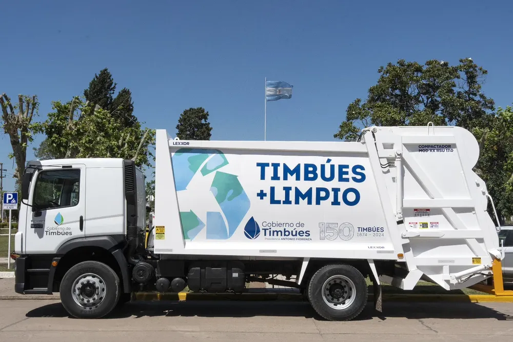 camión recolector Timbúes-